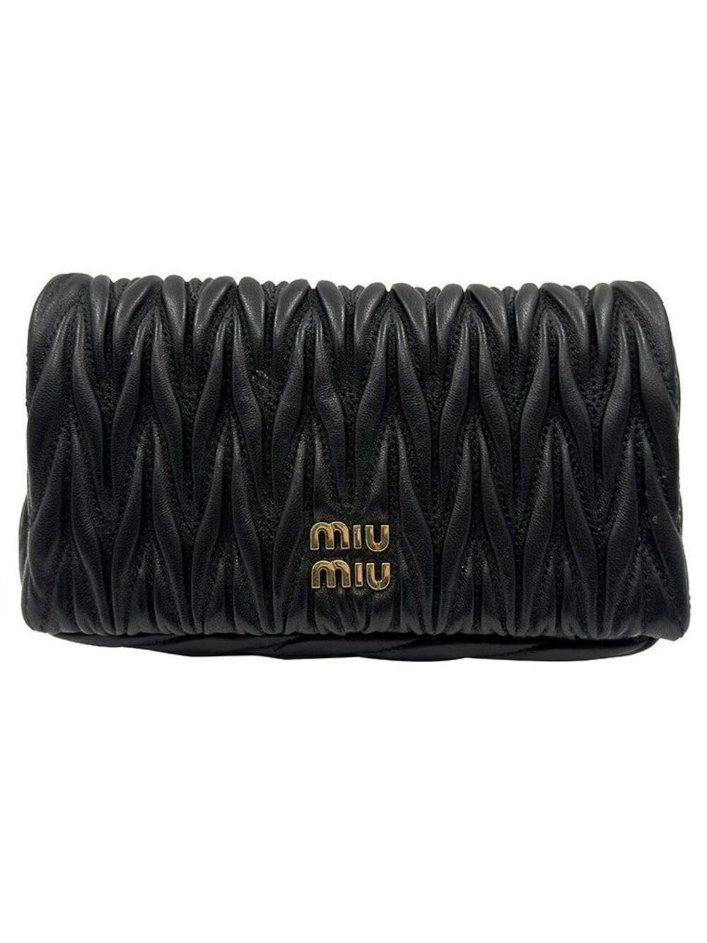 Miu Matelassé Chain Mini Crossbody Bag #352598F88B